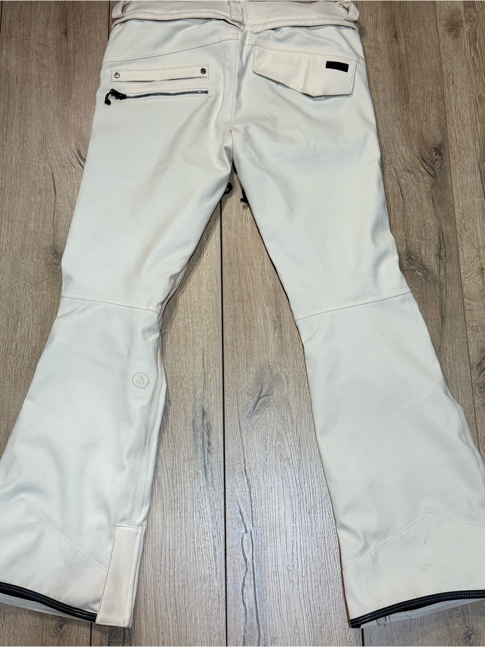 Volcom Cream Snowboard Ski Pants Waterproof Stretch Ivory Medium - Picture 3 of 16